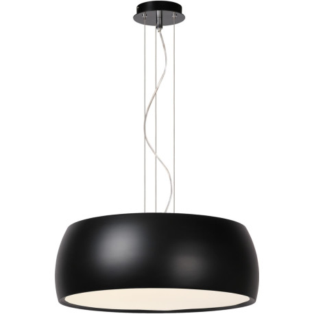 Suspension moderne en métal et acrylique noir Kahina