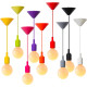 Suspension classique en PVC et silicone noir Colors
