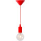 Suspension classique en PVC et silicone rouge Colors