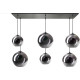 Suspension moderne pour salon 6xE27 Irisu