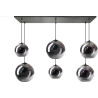 Suspension moderne pour salon 6xE27 Irisu