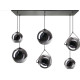 Suspension moderne pour salon 6xE27 Irisu