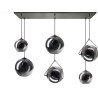 Suspension moderne pour salon 6xE27 Irisu