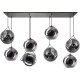 Suspension moderne pour salon 8xE27 Irisu