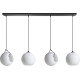 Suspension moderne 4xE27 pour salon Iruka