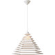 Suspension design hexagonale blanche Futura