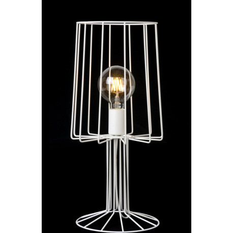 Lampe de table design en métal blanc hauteur 50 cm Marina