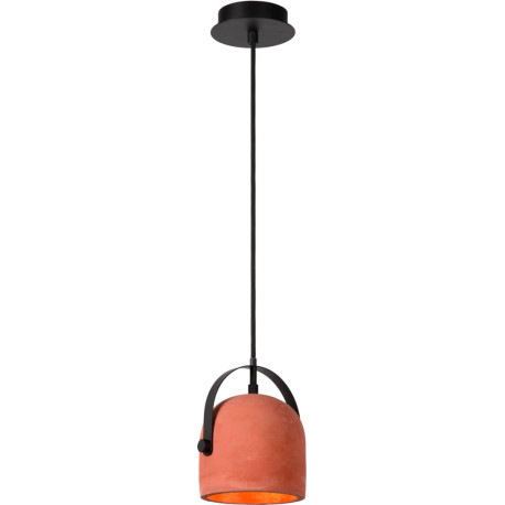 Suspension industrielle en béton rouge Roverati
