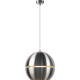 Suspension design en aluminium sphère chromée Ø 30 cm Terria