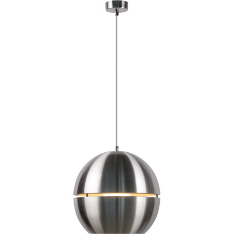 Suspension design en aluminium sphère chromée Ø 30 cm Terria
