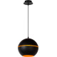 Suspension boule vintage en fer noir Ø 25 cm Arnaud