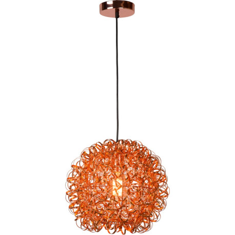 Suspension moderne boule cuivre Marguerite