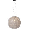 Suspension boule moderne chromée Eglantine