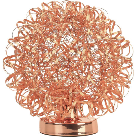Lampe à poser moderne boule cuivre Marguerite