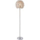 Lampadaire moderne boule argentée Marguerite
