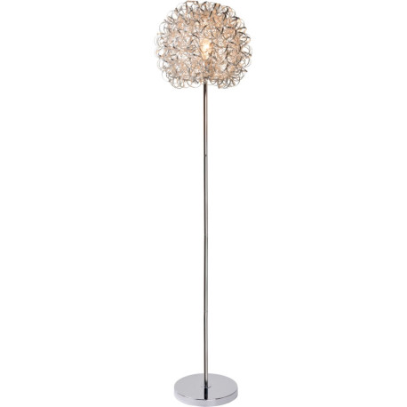Lampadaire moderne boule argentée Marguerite