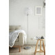 Lampadaire moderne boule argentée Marguerite