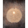 Suspension design boule en aluminium Leo