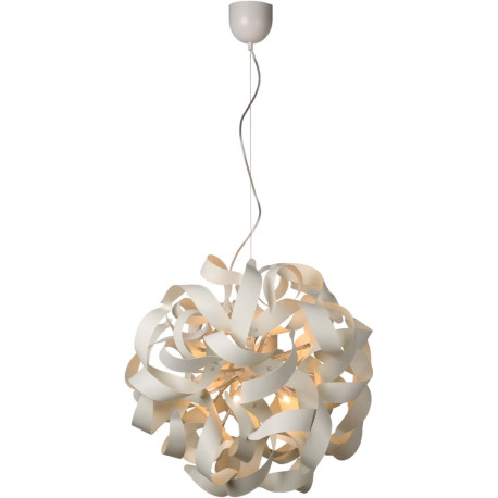 Suspension moderne led en aluminium blanc Alta