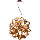 Suspension moderne led en aluminium cuivre Alta