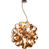 Suspension moderne led en aluminium cuivre Alta