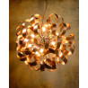 Suspension moderne led en aluminium cuivre Alta