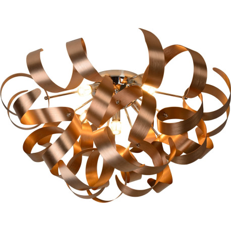 Plafonnier moderne led en aluminium cuivre Alta