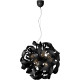 Suspension moderne en aluminium noir Alta