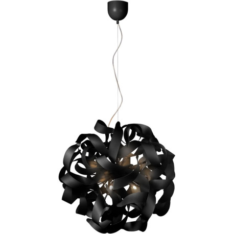 Suspension moderne en aluminium noir Alta