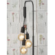 Lampadaire industriel 3xE27 salon Oslo