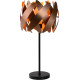 Lampe de table design cuivre satiné Paillossa
