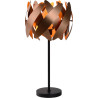 Lampe de table design cuivre satiné Paillossa