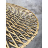 Plafonnier design 44 cm en bambou pour salon Bali