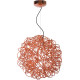 Suspension design led en aluminium cuivre Ø 50 cm Zoe