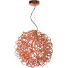 Suspension design led en aluminium cuivre Ø 50 cm Zoe