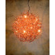 Suspension design led en aluminium cuivre Ø 50 cm Zoe