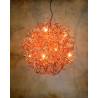 Suspension design led en aluminium cuivre Ø 50 cm Zoe