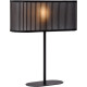Lampe de table vintage en fer et pvc noir Malibu