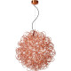 Suspension design led en aluminium cuivre Ø 80 cm Zoe