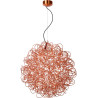 Suspension design led en aluminium cuivre Ø 80 cm Zoe