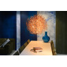 Suspension design led en aluminium cuivre Ø 80 cm Zoe