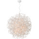 Suspension design led en aluminium blanc Ø 80 cm Zoe