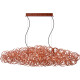 Suspension design led en aluminium cuivre Zoe