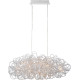 Suspension design led en aluminium blanc Zoe