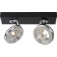 Spot design led en métal noir 30 cm Onida