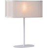 Lampe de table vintage en fer et pvc blanc Malibu