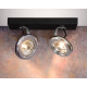 Spot design led en métal noir 30 cm Onida