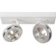 Spot design led en métal blanc 30 cm Onida