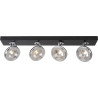 Spot design led en métal noir 66 cm Onida