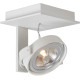 Spot moderne led en métal blanc 1 spot Cliffer